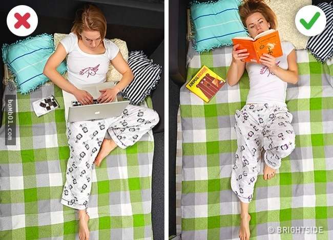 dùng máy tính mất ngủ