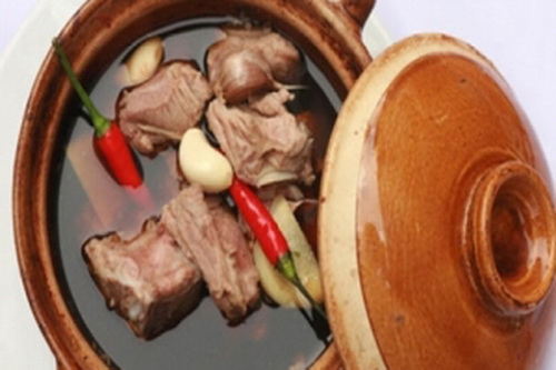 thịt hầm bạch quả