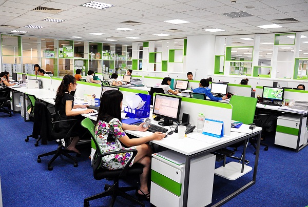 ngồi làm việc
