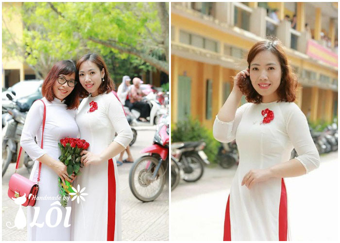 Hoa cài áo dài Hoa cài áo dài