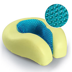 Gối chữ U cao su non gel mát dạng hạt massage GLC-02 Gối chữ U cao su non gel mát dạng hạt massage GLC-02