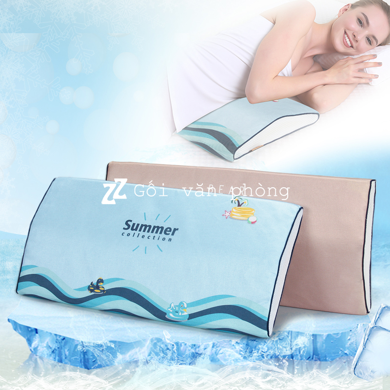 Gối kê lưng nằm ngủ vỏ lụa mát có hạt chống trượt GLN-04 Gối kê lưng nằm ngủ vỏ lụa mát có hạt chống trượt GLN-04