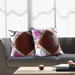 Gối tựa lưng sofa mắt trúc mát vuống 50x50cm GTL-09
