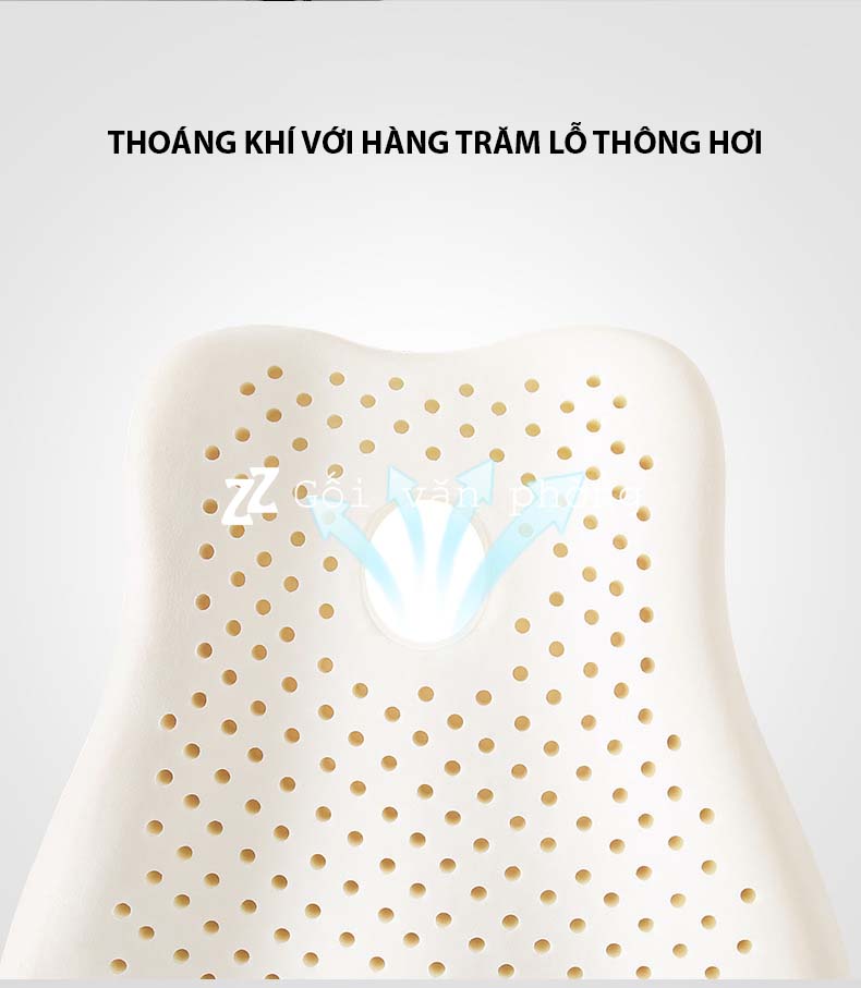 gối cao su có lỗ